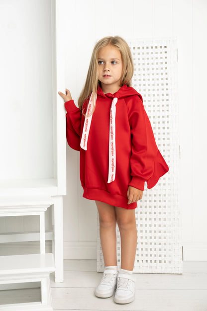 Cracked Soda Scarlett Frill Hooded Dress