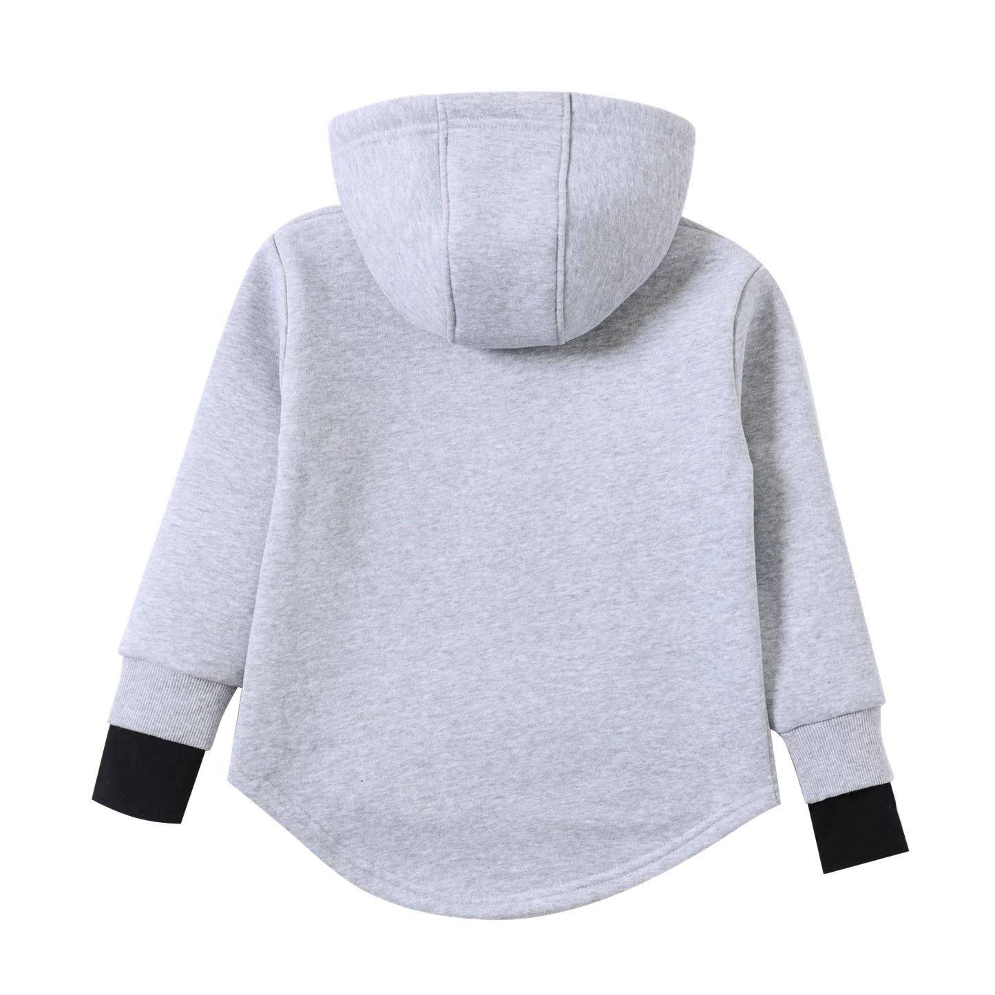 Cracked Soda Nova Detailed Hoodie Grey Marle