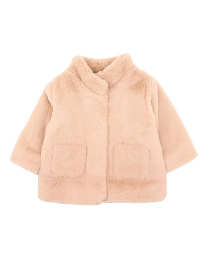 Bébé by Minihaha Lyla Faux Fur Coat Latte