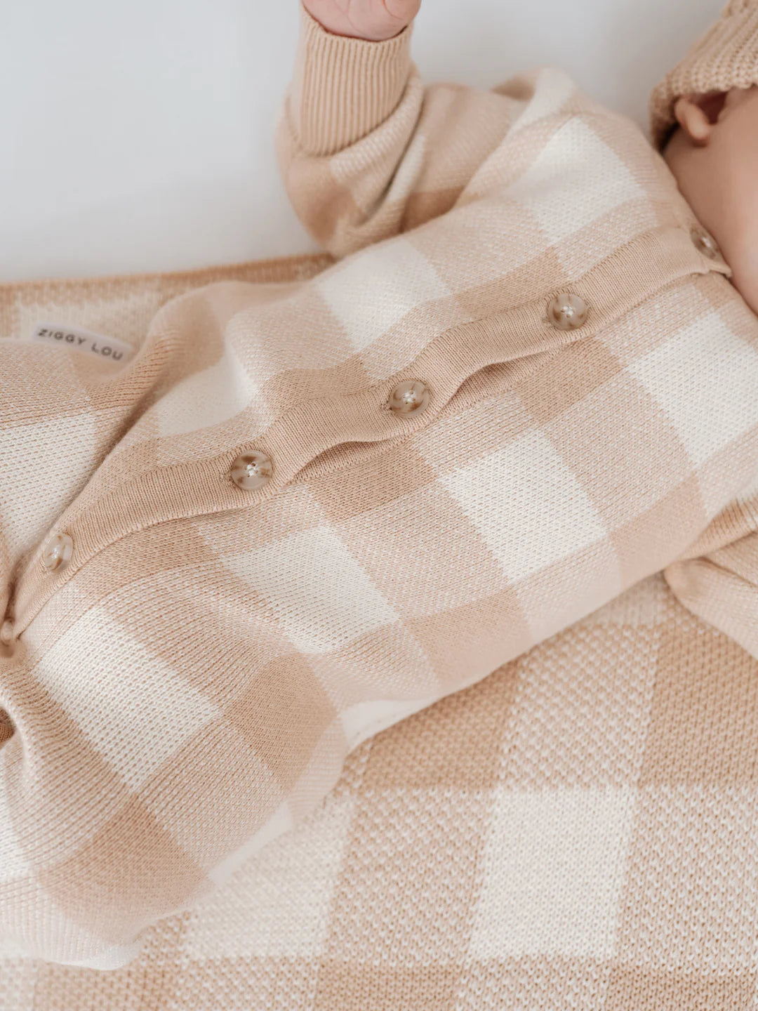 Ziggy Lou Classic Knit Romper Gingham