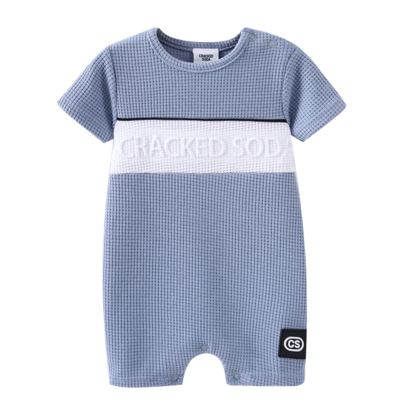 Cracked Soda Xavier Summer Romper Dusty Blue