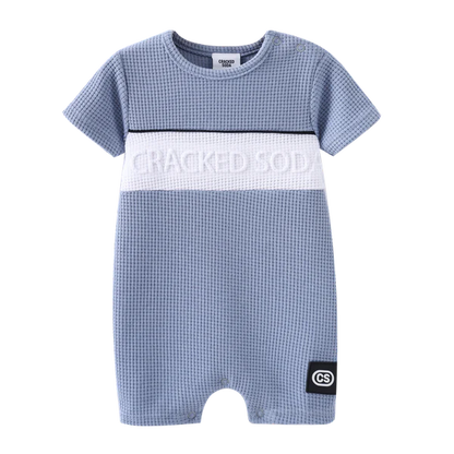 Cracked Soda Xavier Summer Romper Dusty Blue