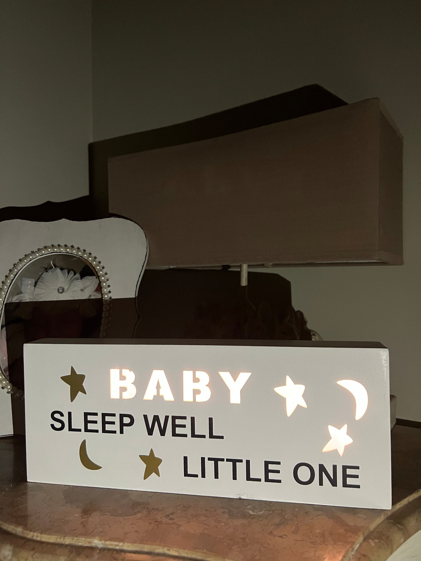 Sleep Well Little One LED Sign
