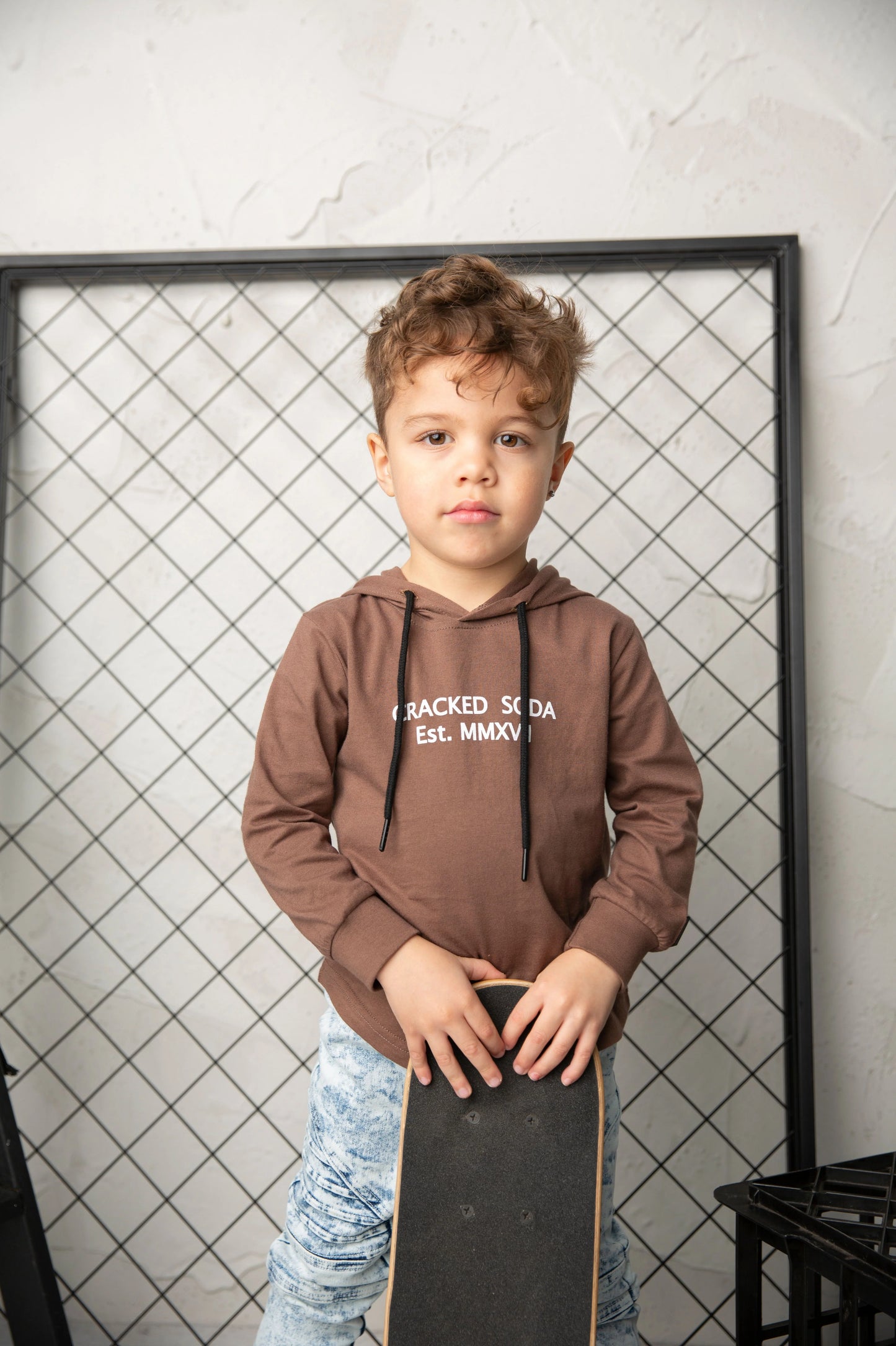 Cracked Soda Charlie Mesh Hooded Long Sleeve Coco