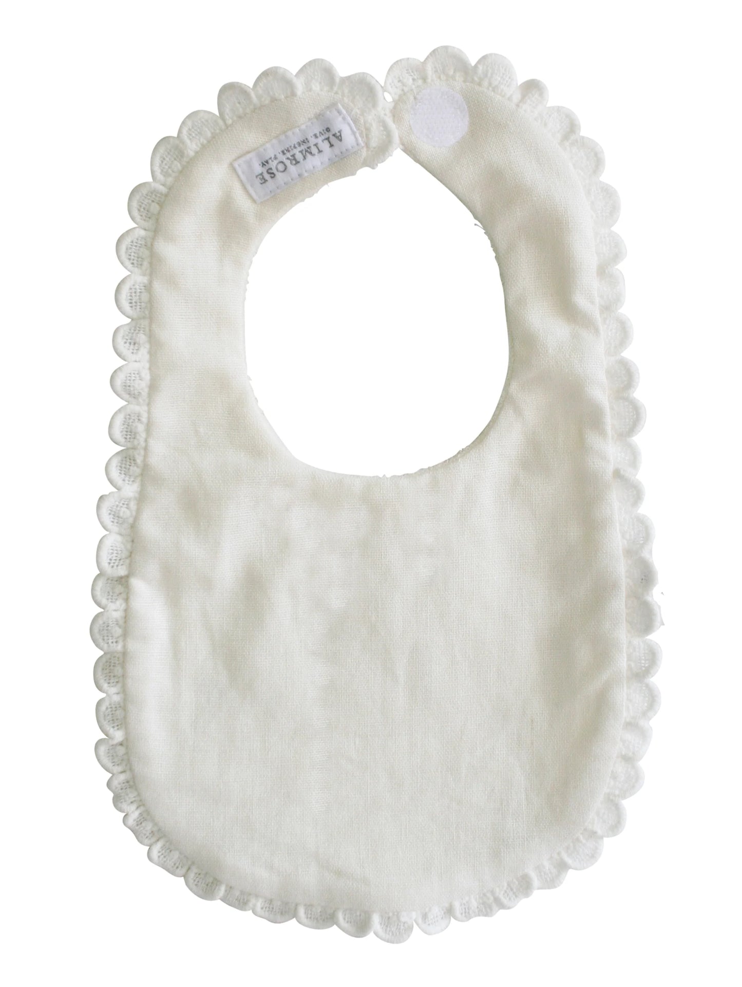 Alimrose Sophie Bib Ivory Linen