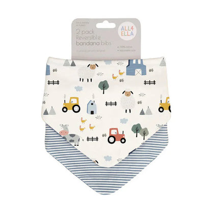 All 4 Ella Bandana Bibs 2 Pack – Various