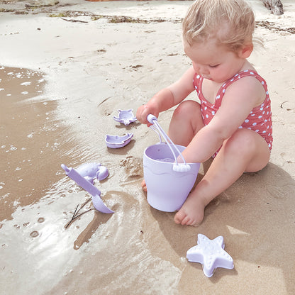 Playground Silicone 8pc Bucket & Spade Set Lilac