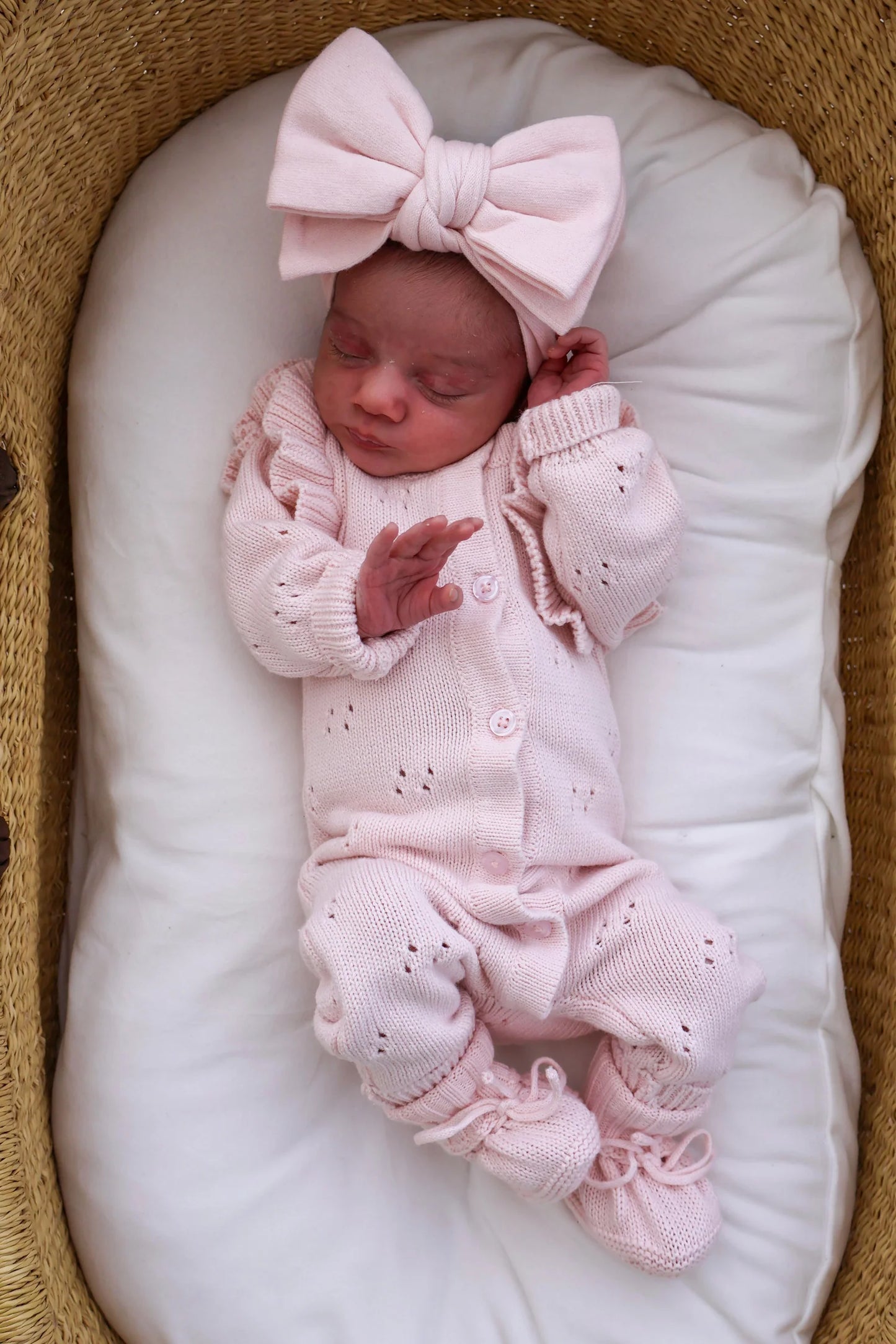 Petite + Co Long Pointelle Flutter Romper
