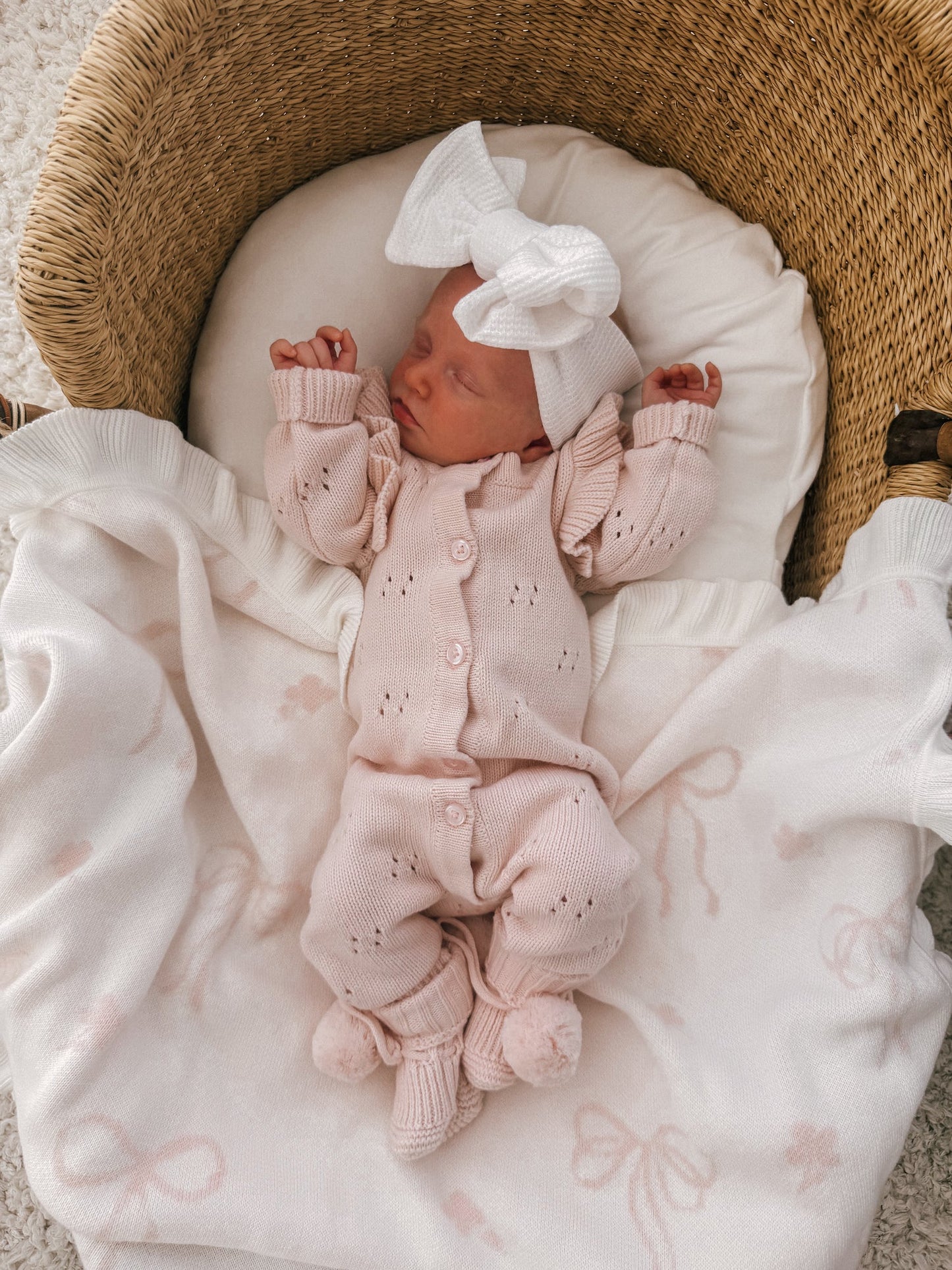 Petite + Co Long Pointelle Flutter Romper