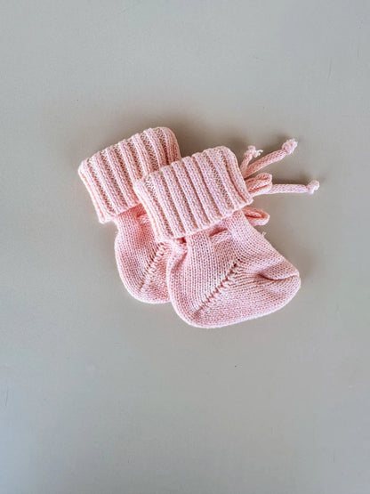 Freckles The Label Chunky Cotton Booties Sweetpea