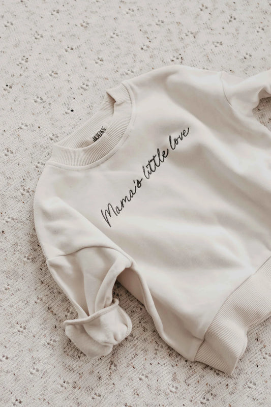 Bencer & Hazelnut Mama's Little Love Sweater Beige