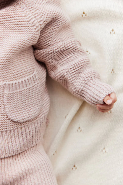 Jamie Kay Sebastian Knitted Cardigan/Jacket Ballet Pink Marle