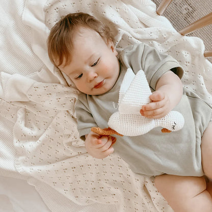 Blossom & Pear Goose Crochet Rattle