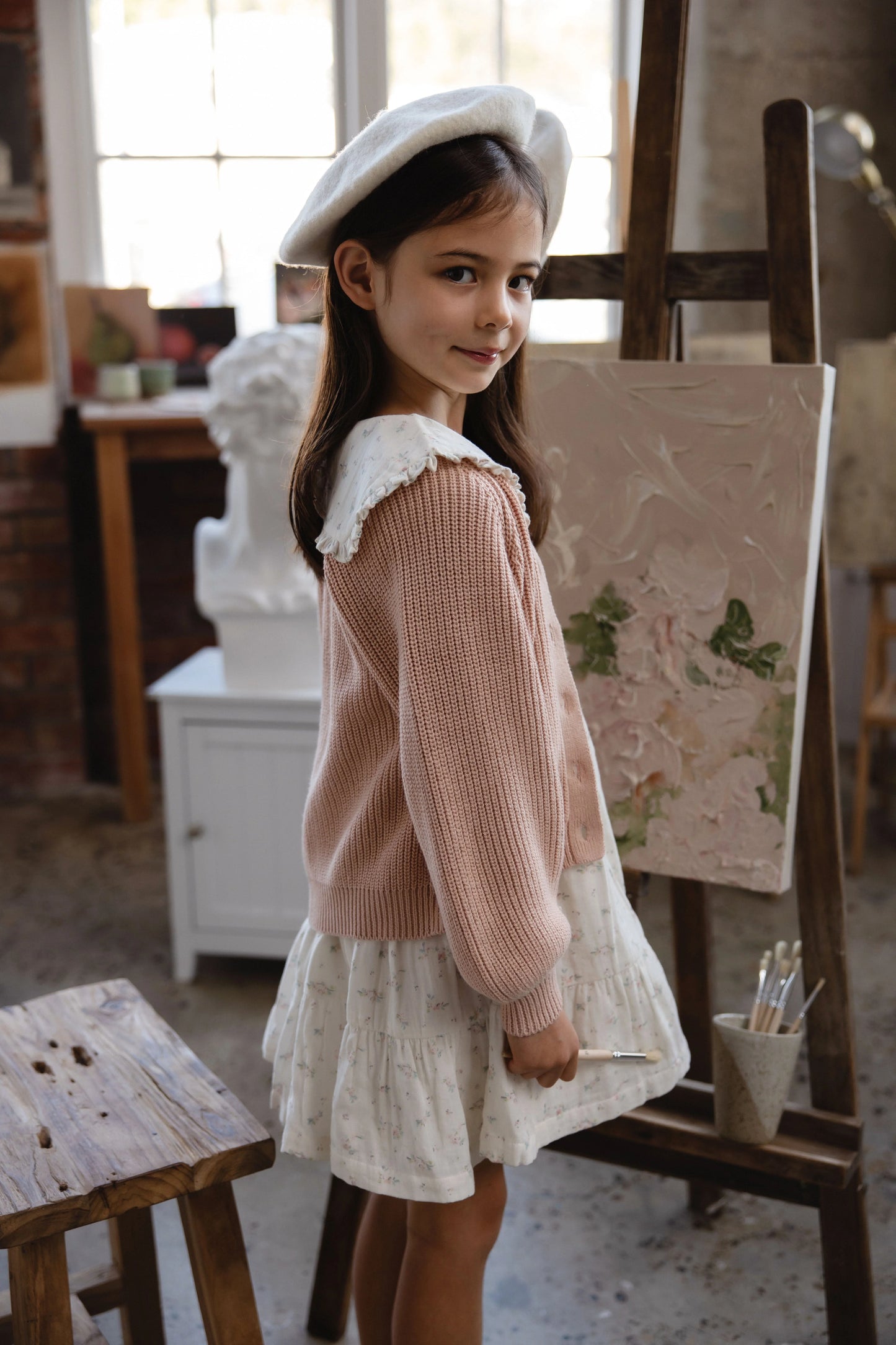 Jamie Kay Paloma Cardigan Rose Mist