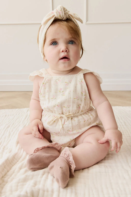 Jamie Kay Muslin Luciana Playsuit Emelia Pink