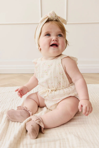 Jamie Kay Muslin Luciana Playsuit Emelia Pink
