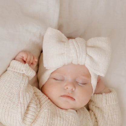 Blossom & Pear Chunky Knit Topknot Headband Honey
