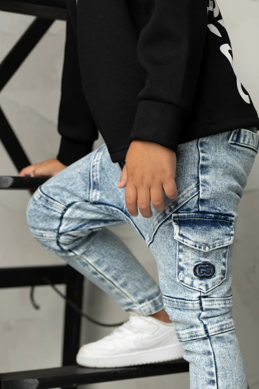 Cracked Soda Rafi CS Pocket Jeans Blue