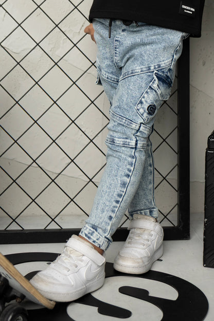 Cracked Soda Rafi CS Pocket Jeans Blue