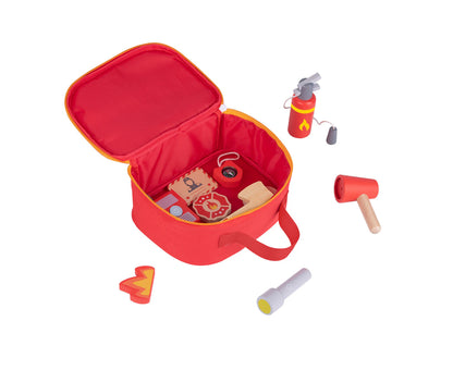 Tooky Toy Co Little Firefighter Playset in Carry Bag