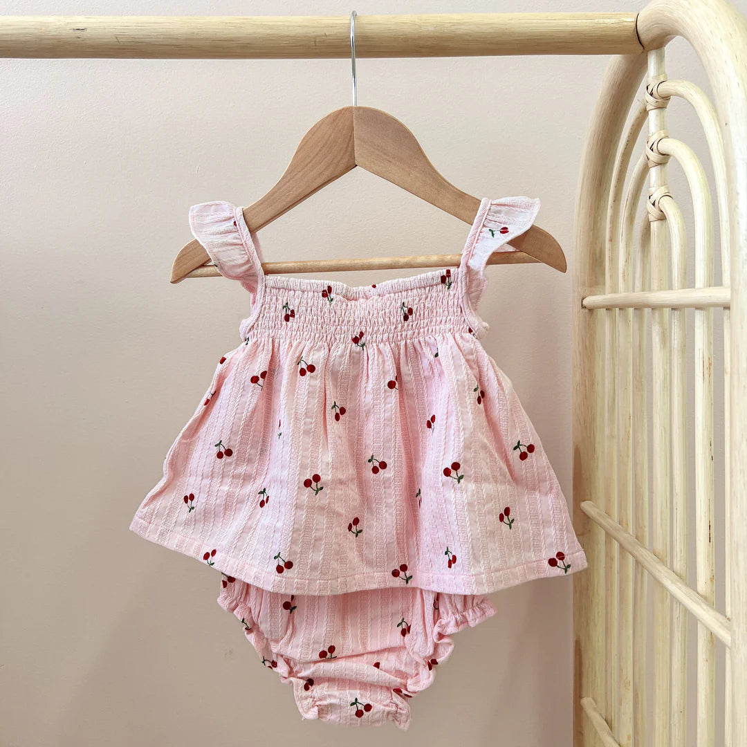 Blossom & Pear Pink Cherry Romper