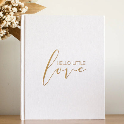 Blossom & Pear Hello Little Love Baby Memory Book White