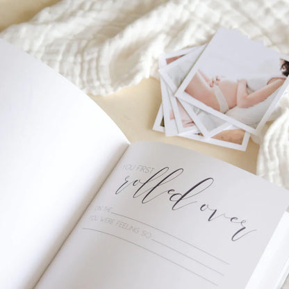 Blossom & Pear Hello Little Love Baby Memory Book White