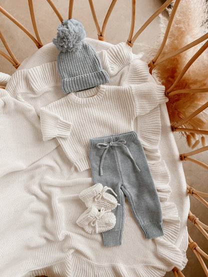 Blossom & Pear Mini Knit Sweater Milk