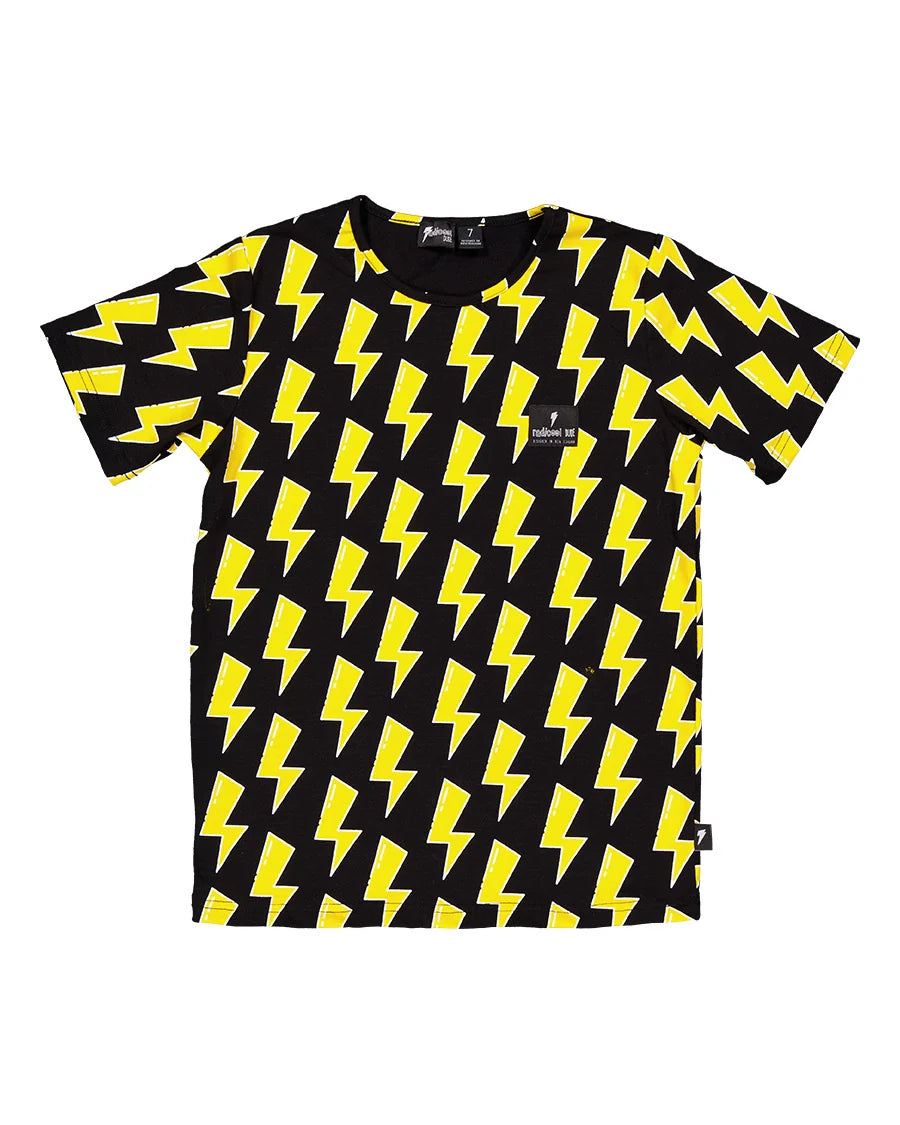 Radicool Kids Lightning Tee Black