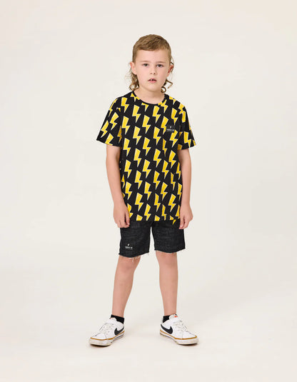 Radicool Kids Lightning Tee Black