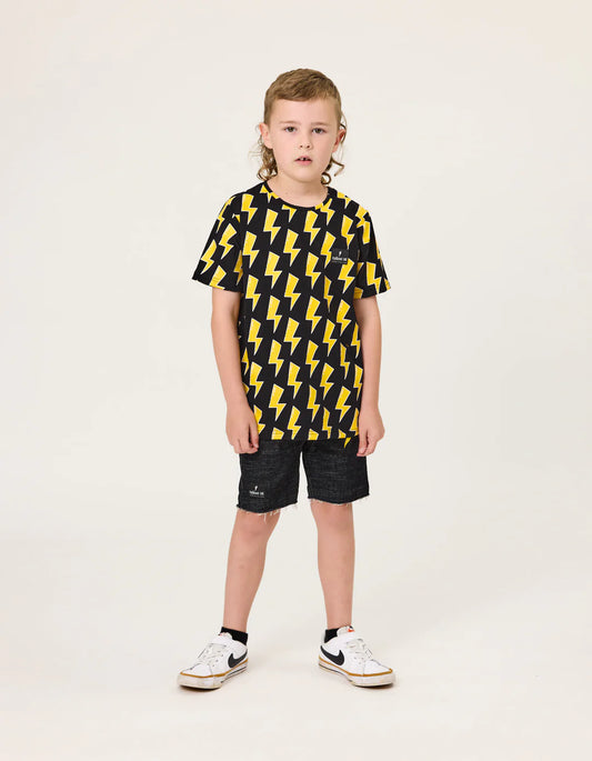 Radicool Kids Lightning Tee Black