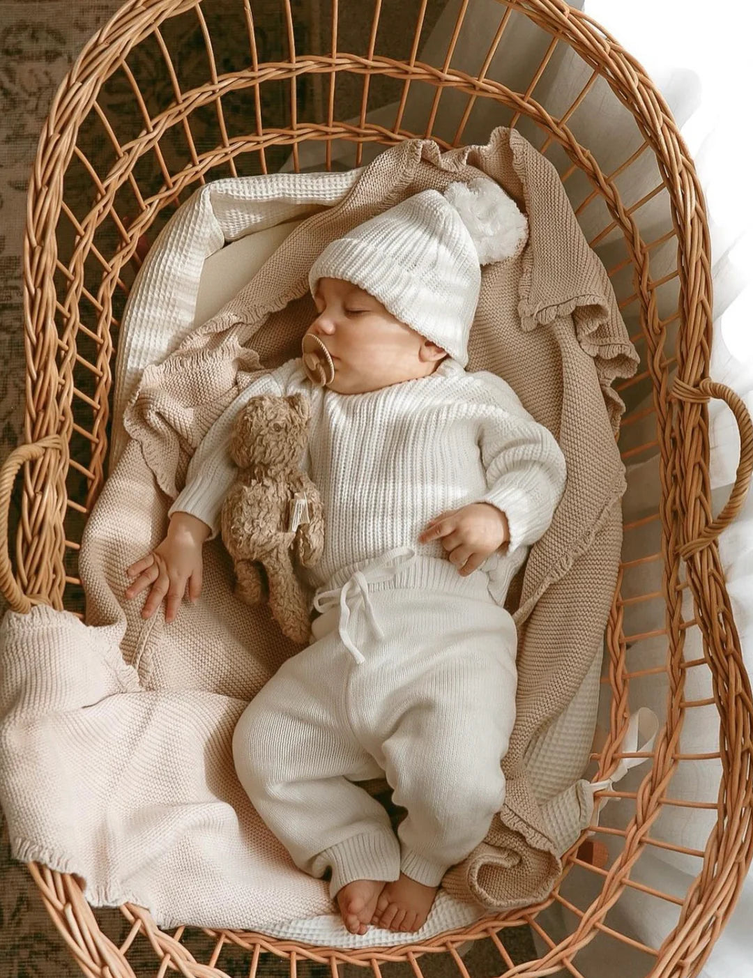 Blossom & Pear Knit Pants Milk