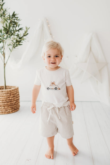 Child of Mine Beetle Bow Xmas Tee