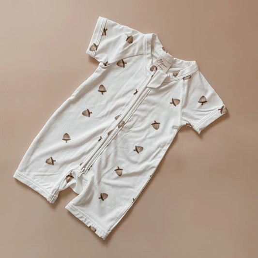 Blossom & Pear Short Sleeve Growsuit Acorns