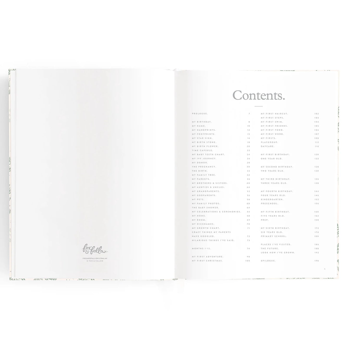 Fox & Follow Baby Book Cypress