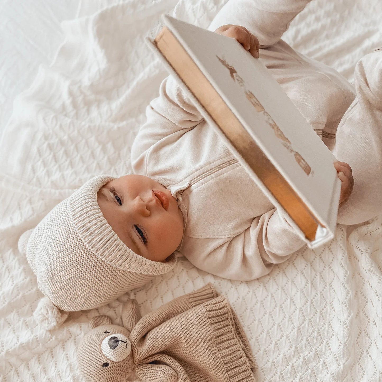 Fox & Follow Mini Baby Book Oatmeal