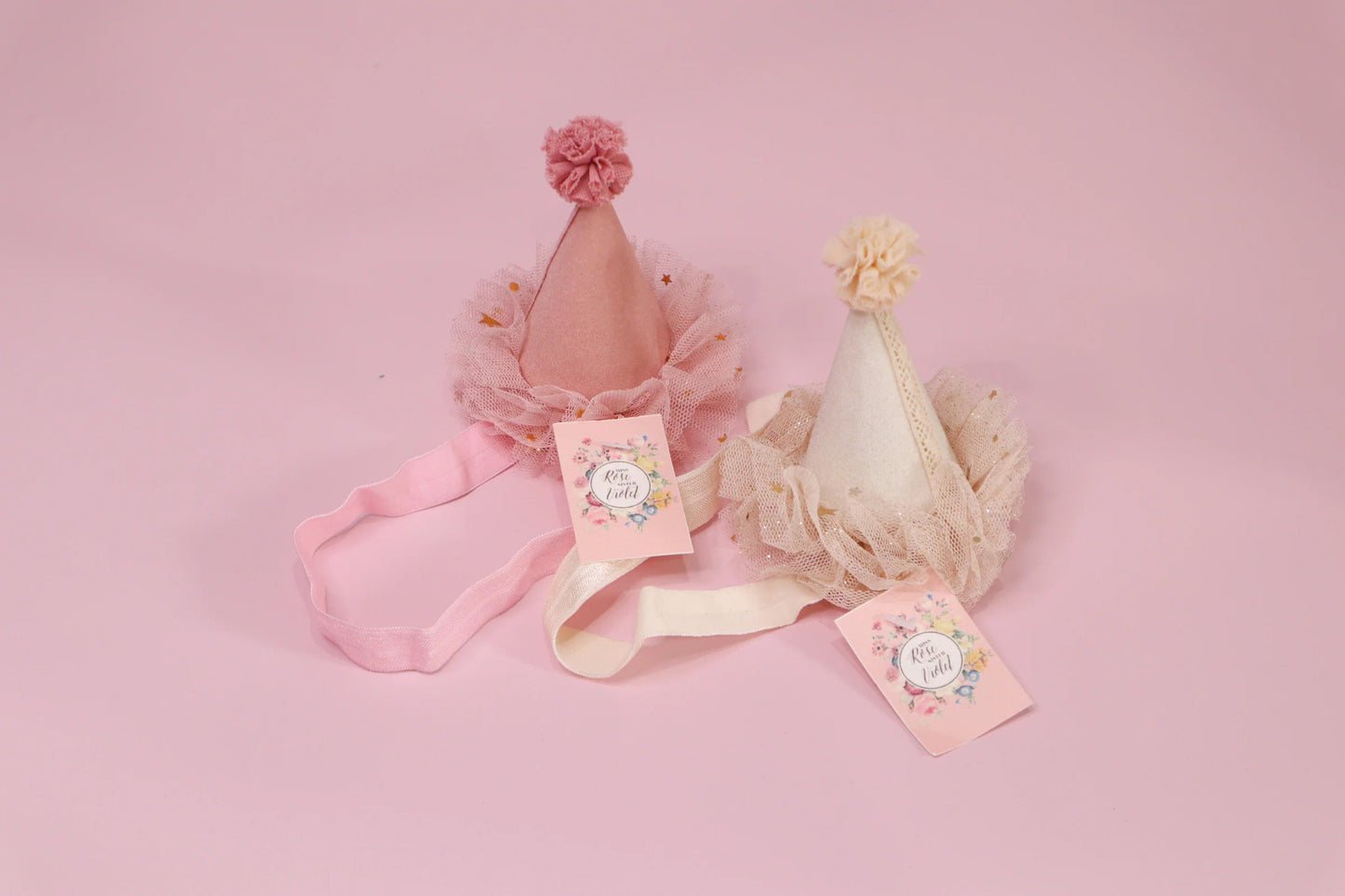 Miss Rose Sister Violet Baby Party Hat Bands