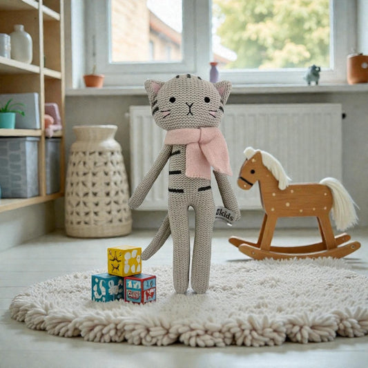 ES Kids Eco Knitted Cat Rattle