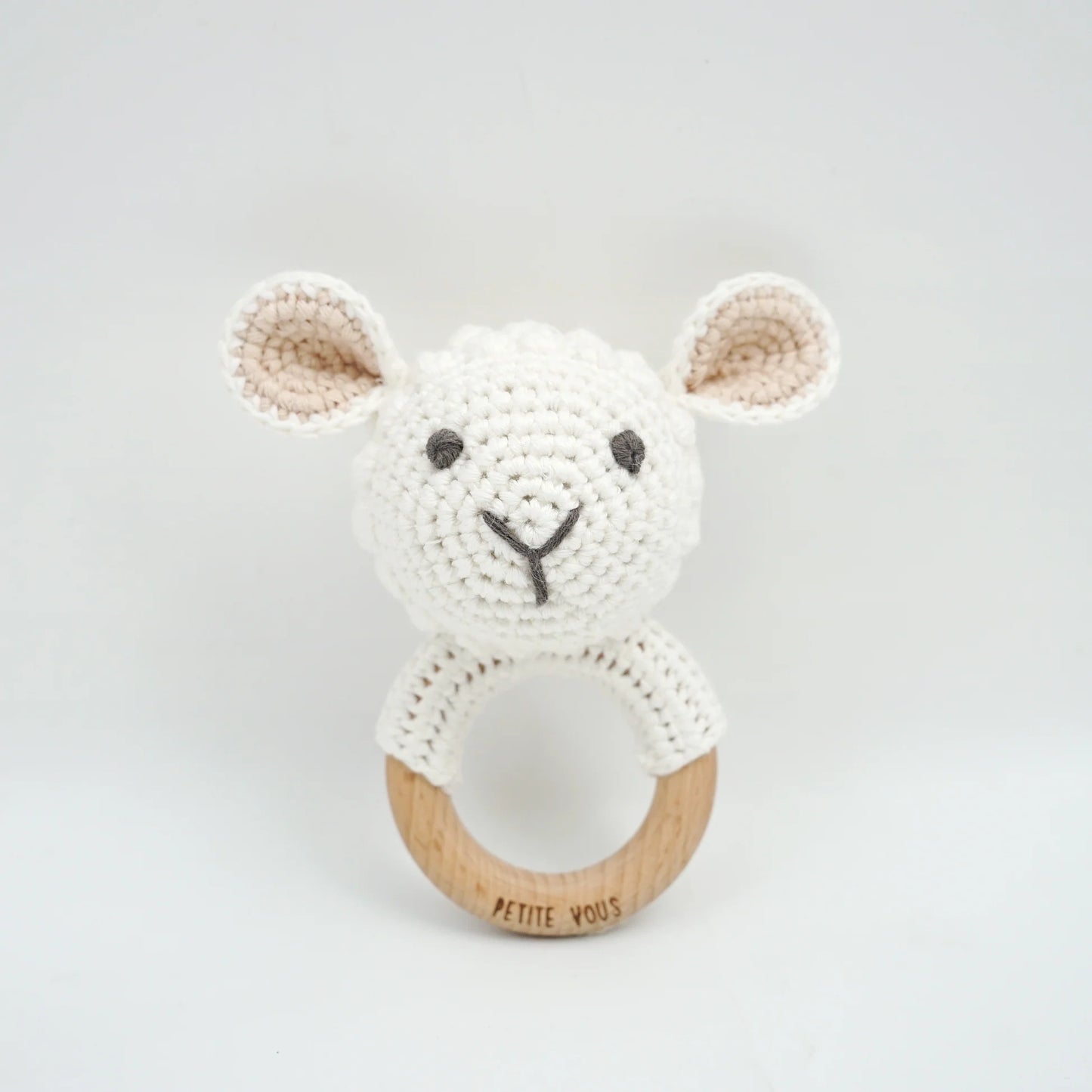 Petite Vous Crochet Hand Rattle Lulu Lamb