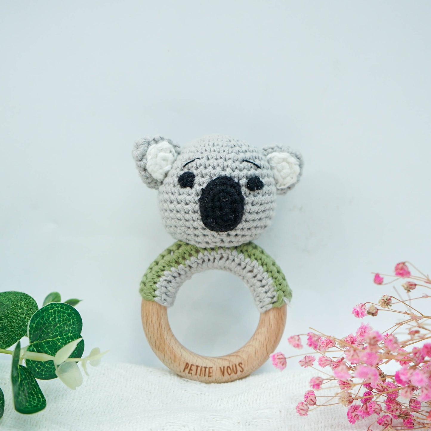 Petite Vous Crochet Hand Rattle Ozzie Koala