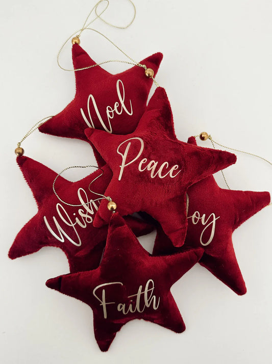 Lion + Lamb the Label
Red Star Ornament Set of 5