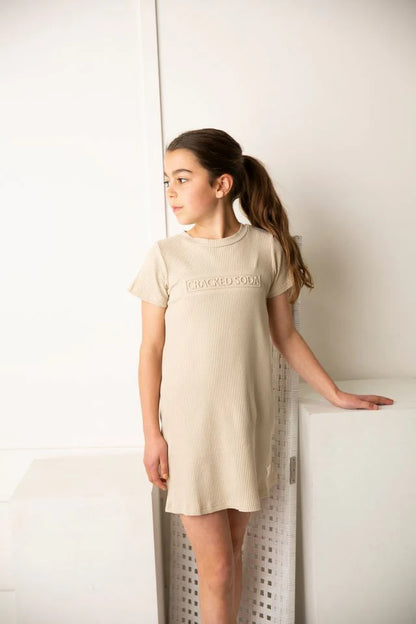 Cracked Soda Ellie Embossed Casual Dress