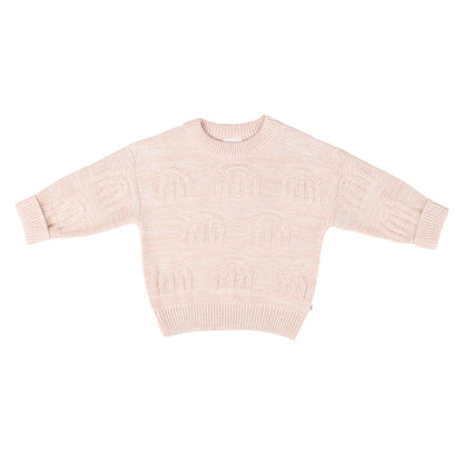 Kynd Baby Rainbow Knit Jumper Pink Pearl