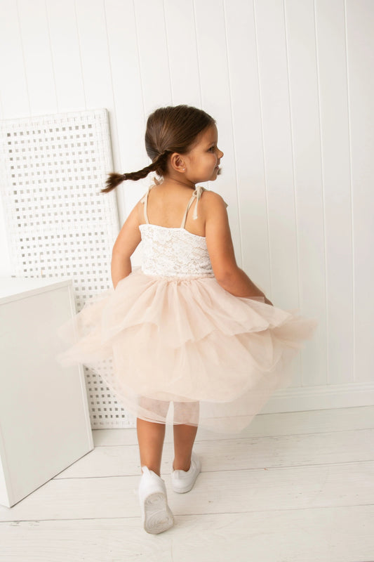 Cracked Soda Olivia Lace Shredded Tutu Dress