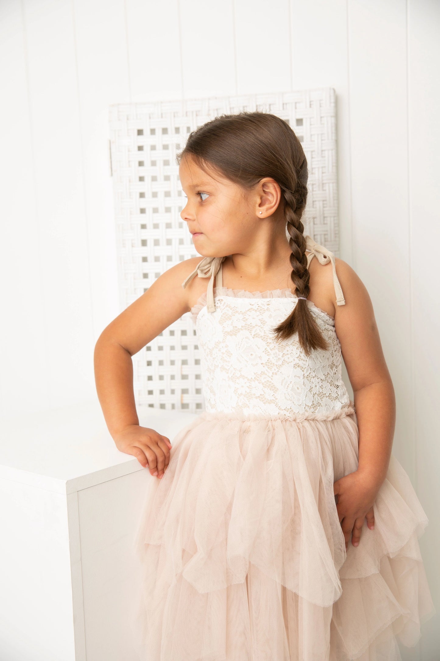 Cracked Soda Olivia Lace Shredded Tutu Dress