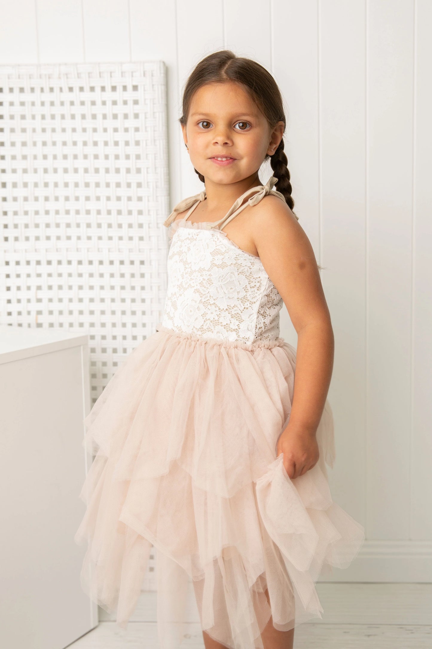 Cracked Soda Olivia Lace Shredded Tutu Dress