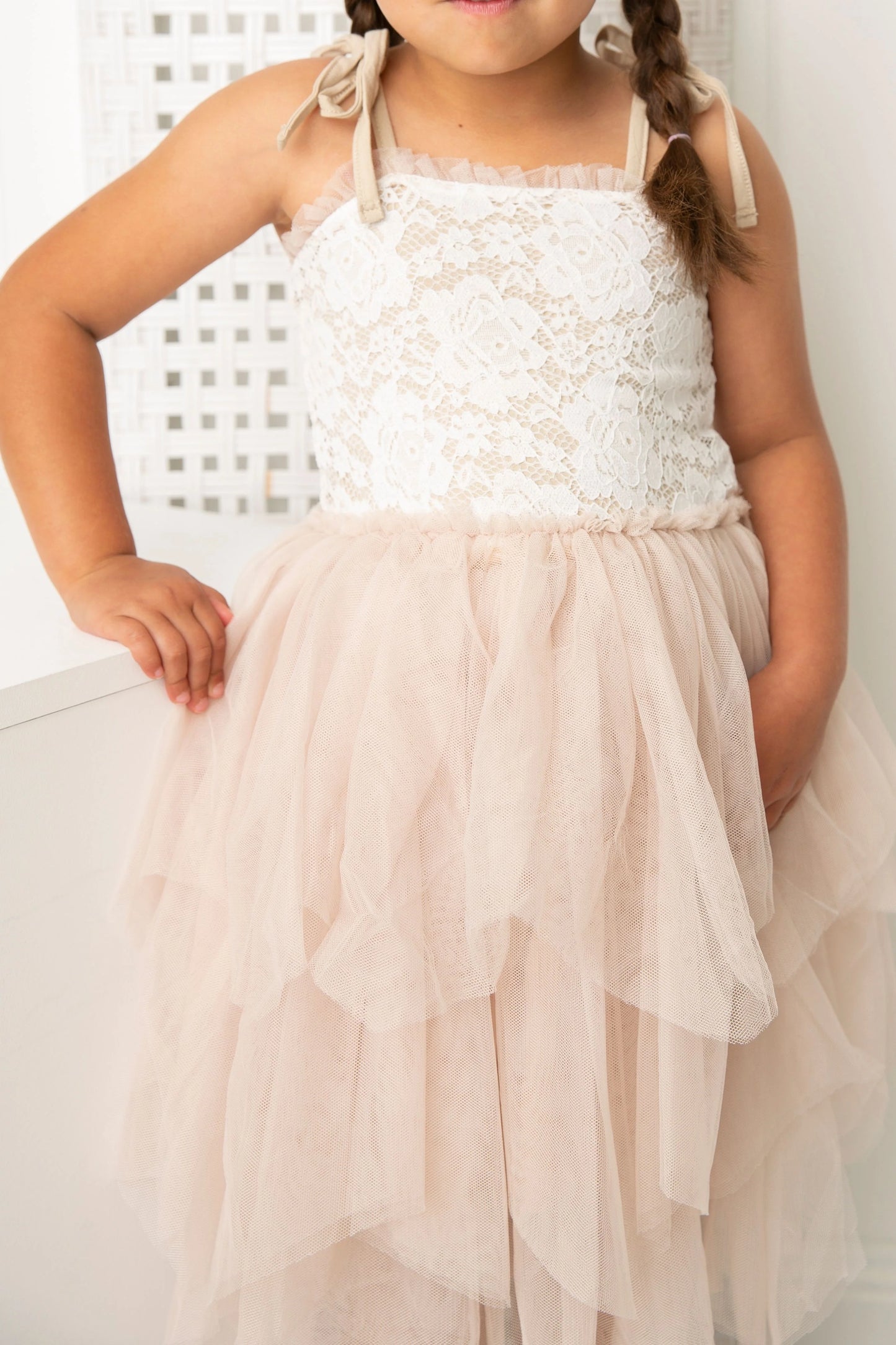 Cracked Soda Olivia Lace Shredded Tutu Dress