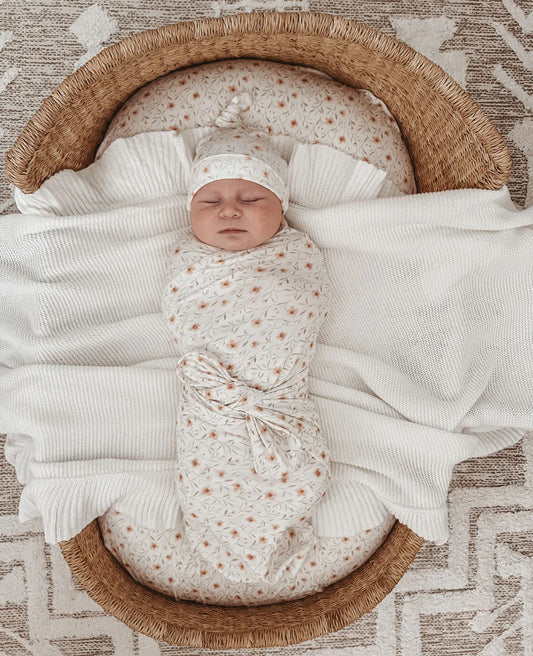Blossom & Pear Bamboo Stretch Swaddle Blossom