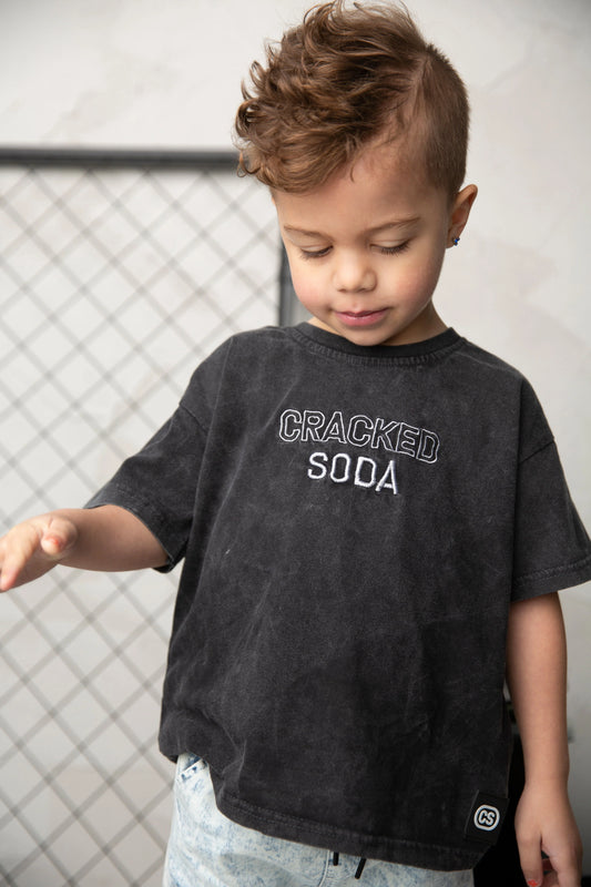 Cracked Soda Mateo Tee Washed Ash
