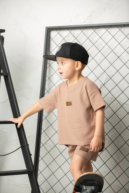 Cracked Soda Dash Waffle Scoop Tee Mocha